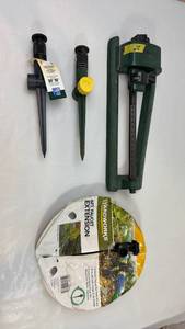 lot 41 image: Lawn Sprinkler System with Oscillating Sprinkler and Extension