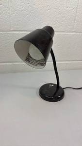 lot 52 image: Black Adjustable Desk Lamp with Flexible Neck