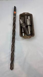 lot 53 image: Blacksmith Auger Bit and Metal Working Tool Set