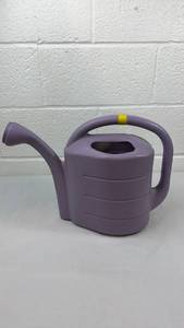 lot 54 image: Purple Plastic Watering Can with Volume Measurements