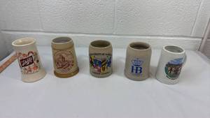 lot 60 image: German Beer Stein and Mug Collection with University and Brewery Logos