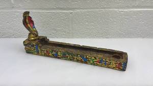 lot 78 image: Egyptian Cobra Incense Burner Holder