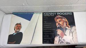 lot 80 image: Kenny Rogers Vinyl Records Collection - Eyes That See in the Dark and Greatest Hits Albums