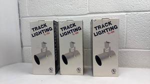 lot 82 image: Track Lighting Fixtures TL-104 Set of 3