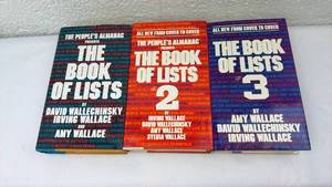 lot 110 image: The Book of Lists Series Complete Set by David Wallechinsky Irving Wallace Amy Wallace