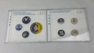 lot 114 image: Presidential Campaign Button Collection 1912 and 1916