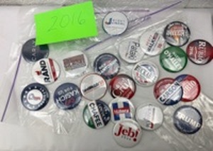 lot 119 image: Political Campaign Button Collection Lot 2012 & 2016