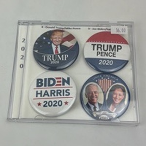 lot 120 image: 2020 Presidential Election Campaign Button Set