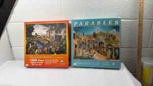 lot 130 image: Classic Jigsaw Puzzle Set - Proverbidioms and Parables