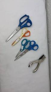 lot 138 image: Mixed Scissors and Plier Set - Craft and Office Tools
