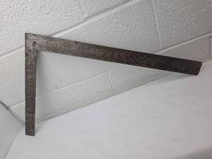 lot 141 image: Wooden Carpenters Square with Measurement Markings