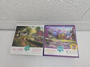 lot 172 image: Buffalo Games 1000 Piece Jigsaw Puzzle Set