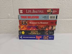 lot 206 image: Classic VHS Movie Collection 6 Films