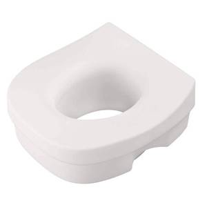 lot 13475 image: Delta White Elevated Toilet Seat Plastic 5 in. H x 11-34 in. L