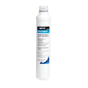 lot 13476 image: Watts Replacement Post Carbon Filter, W R0-4 50, 2 Pack