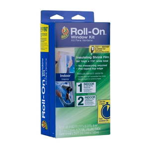 lot 13513 image: Duck Crystal Clear Roll-On Plastic Window Kit, 84 in. x 112 in.