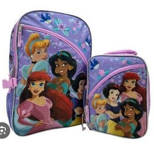 lot 13552 image: Disney Princess Backpack And Lunch Bag Combo