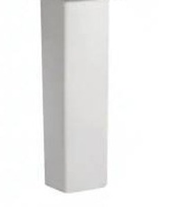 lot 13556 image: Swiss Madison Pedestal For  Bathroom Sink Square Single Faucet Hole, Approximately 26 Inch, (Pedestal Only)