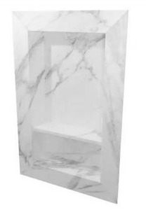 lot 13562 image: FlexStone 17 in. x 26 in. Recessed Shampoo Caddy