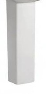 lot 13563 image: Swiss Madison Suble Pedestal For  Bathroom Sink Square Single Faucet Hole, Approximately 26 Inch, (Pedestal Only)