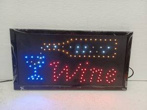 lot 13565 image: LED Wine Wall Decor