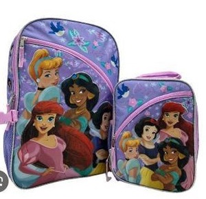 lot 13573 image: Disney Princess Backpack And Lunch Bag Combo