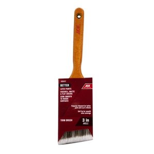 lot 13591 image: Ace Better 3 in. W Angle Paint Brush, 2 Pack
