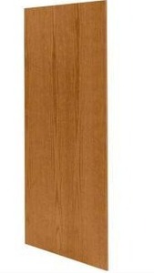 lot 13605 image: Hampton Bay Hampton 34.5 x 48 Inch Kitchen Cabinet Wall Flush End Panel in Medium Oak