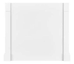 lot 13608 image: Hampton Bay Avondale 38 in. W x 34.5 in. H Kitchen Island Decorative End Panel in Alpine White