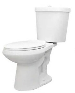 lot 13624 image: Glacier Bay 12 in. Rough In 2-Piece 1.1 GPF1.6 GPF Dual Flush Elongated Toilet in White