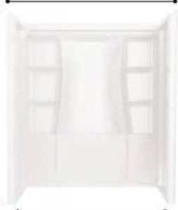 lot 26282 image: Delta 3-Piece Shower Surround Wall Panels