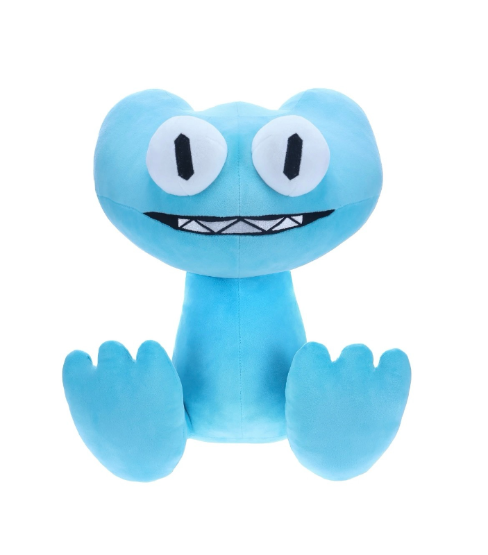 lot 5127098 image: Rainbow Friends Giant Plush Cyan - Retail $20