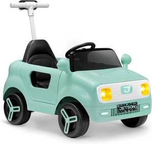 lot 371238 image: Retails for $230 Jetson Mako Kids Electric Motor Assist Push Car, 3 Modes Push, Drive or Remote Control, Top Speed of 3 mph, Seatbelt, Headlights, Recommended Ages 2-4 Years