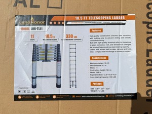lot 5231 image: Unused Land Honor 10.5 Ft Telescoping Ladder (LHR-TL11)
