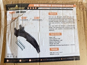 lot 5309 image: Unused Land Honor Mini Excavator Accessories Ripper (LHR-EAR01)