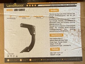 lot 5340 image: Unused Land Honor Mini Excavator Accessories Ripper (LHR-EAR02)
