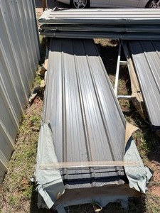 lot 5113 image: Unused CAPTOK Galvalume Steel Siding Roofing 12ft Lot of 50 Sheets (CKH50)