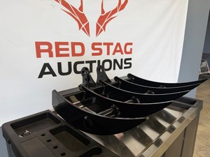 lot 5174 image: Unused ZJG Mini Excavator Rake Attachment (ZJG12-50)