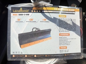 lot 5215 image: Unused Land Honor Skid Steer 6-Way Dozer Blade (SWDB-12-84W)