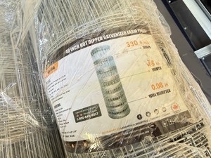 lot 5391 image: Unused Land Honor Galvanized Farm Fence (LHR-GFF48)