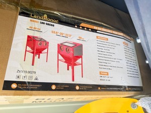 lot 5384 image: Unused Land Honor 60 Gallon Portable Sand Blasting Cabinet (LHR-SBC60)
