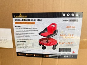 lot 5387 image: Unused Land Honor Mobile Rolling Gear Seat (LHR-GS400)