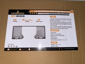 lot 5325 image: Unused Land Honor 38In Universal Quick Attach Mount Plate (LHR-SS38A)