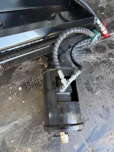 lot 5069 image: Unused SDLANCH Mini Excavator Auger with 7.9 in Slip Auger Attachment