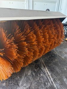 lot 5071 image: Unused SDLANCH Mini Skid Steer Angle Sweeper Attachment
