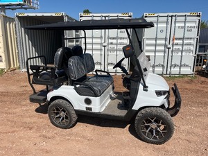 lot 5089 image: Unused CAPTOK Off-Road Golf Cart 4 Passenger (CK-GC22S) White with Black Seating