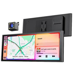 lot 17034 image: 9.26 Carplay Screen for Car, Wireless Portable Car Play Screen for Apple CarPlay & Android Auto, OTA Updates, Backup Camera, Bluetooth 5.0, Mirror Link, Voice Control, GPS Navigation, FM - Retail $89