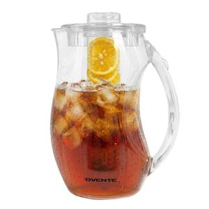 lot 22343 image: OVENTE Fruit Infusion Water Pitcher 2.5L85Oz with Removable Lid and Infuser Rod, BPA-Free, Shatterproof Acrylic Beverage Jug for Flavor-Infused Drinks, Lemonade, Juice and Iced Tea, Clear PIA0852C - Retail $17
