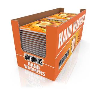 lot 22348 image: HotHands Hand Warmers - Long Lasting Natural Odorless Air Activated Warmers - Up to 10 Hours of Heat - 38 Pair - Retail $25
