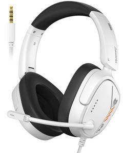 lot 22366 image: NUBWO HG04L Gaming Headset for PS5PS4, Xbox Series XSXbox One, Switch 250g Lightweight, Clear Unidirectional Mic, Soft Memory Earmuffs, 3.5mm Jack for Gaming & Work - Retail $20